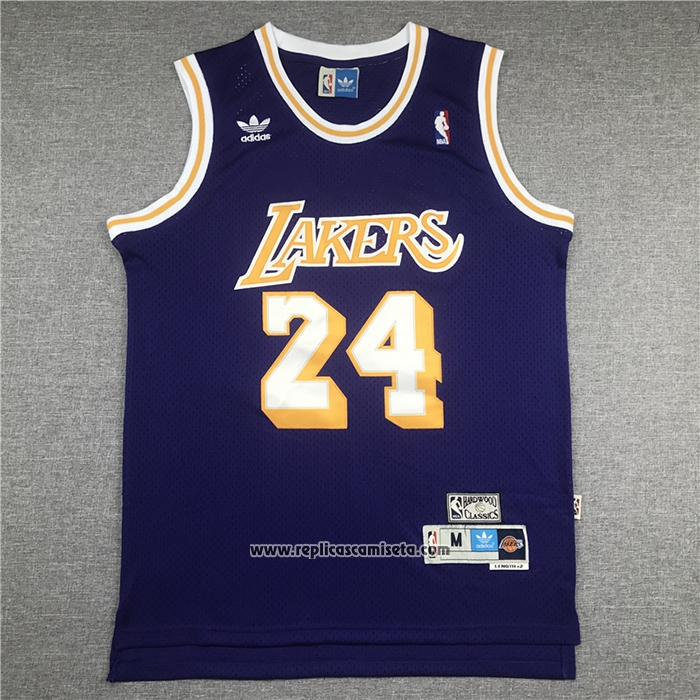 Camiseta Los Angeles Lakers Kobe Bryant #24 Retro Violeta